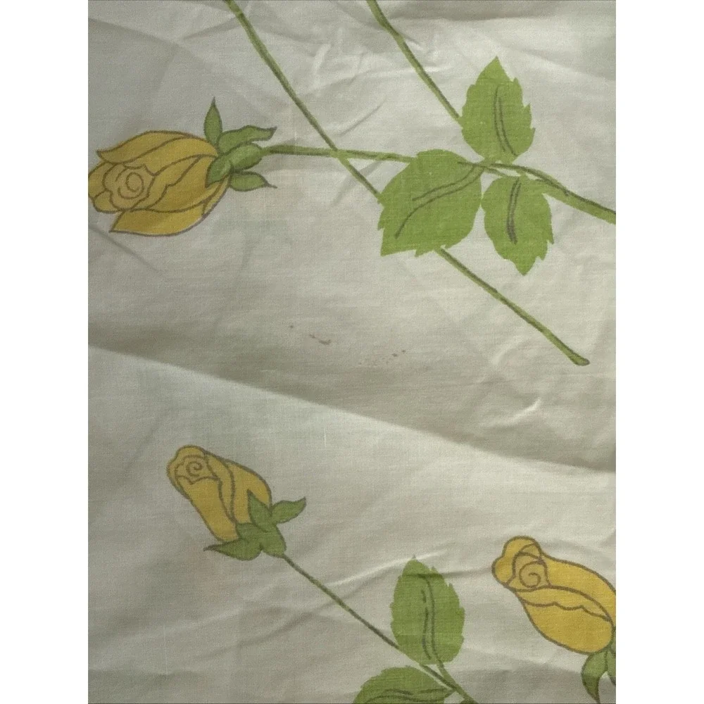 Vtg Floral Pillowcases 3 yellow Florals